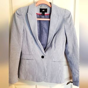 H&M seersucker blazer